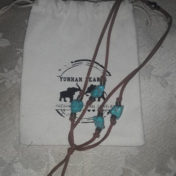 New Set of jewelry.  Necklace, bracelet,  earrings, anklet, choker - Picture 3 of 6